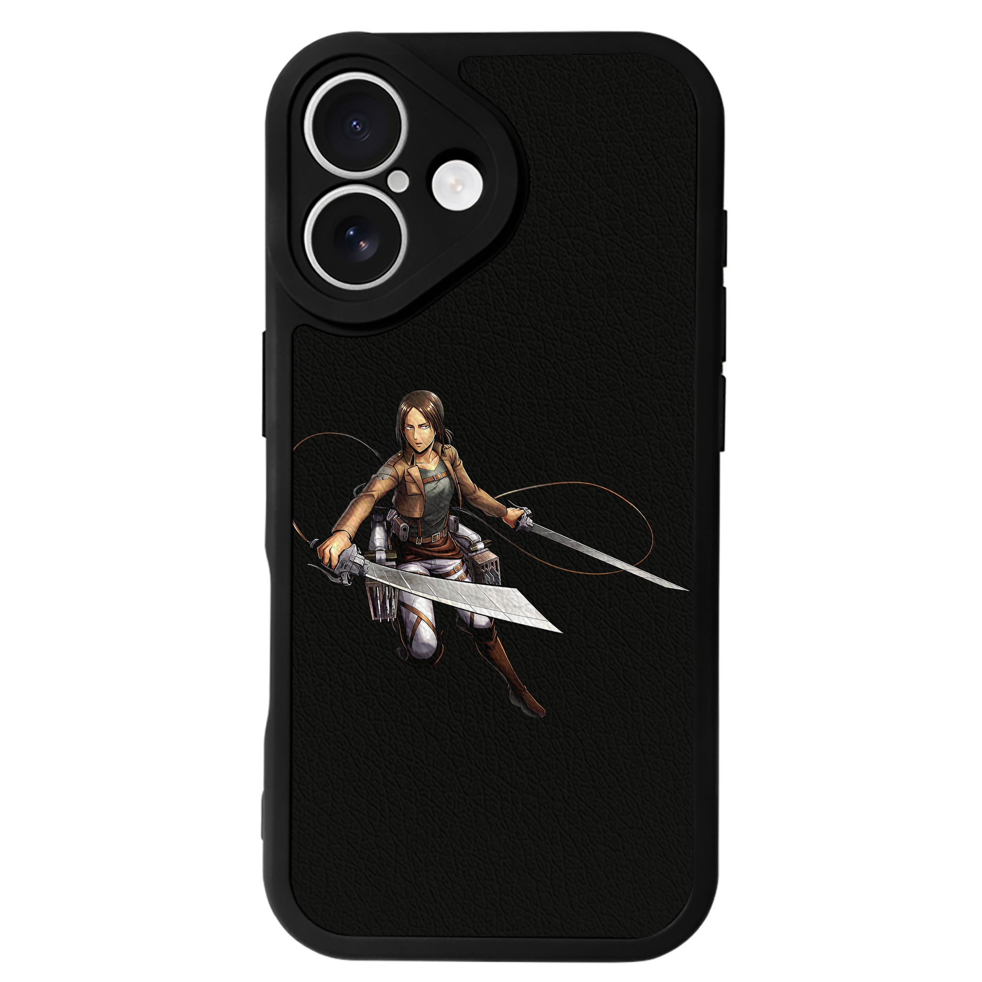 （画像用） 進撃の巨人 Attack on Titan 【iPhone 16シリーズ対応】シリコンスマホケース（レザー調） 材質：シリコン
